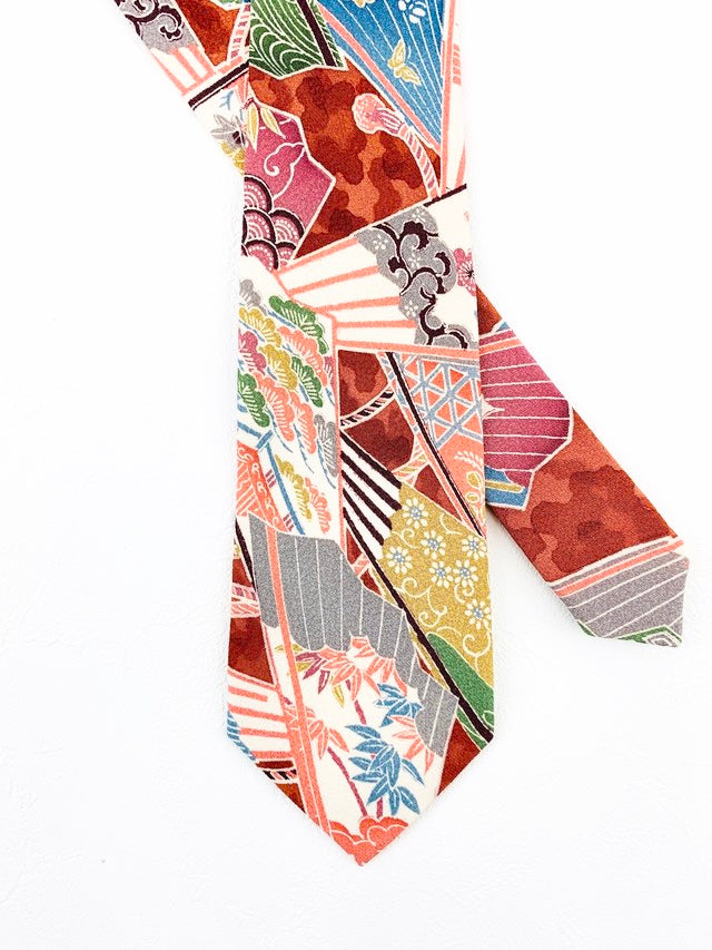 Unique Kimono Fabric Necktie #7207088